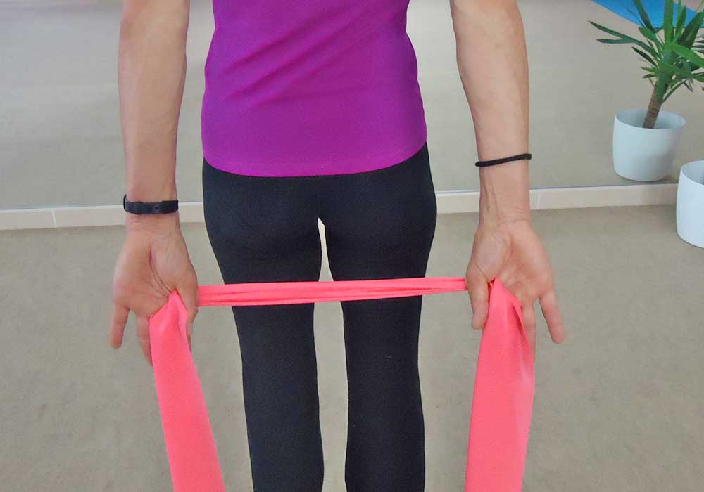 banda elastica pilates con elementos en cercedilla